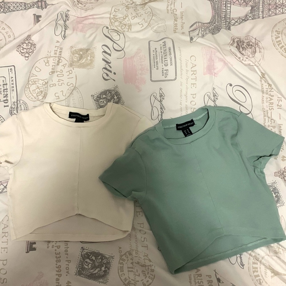 2 crop tops for $20